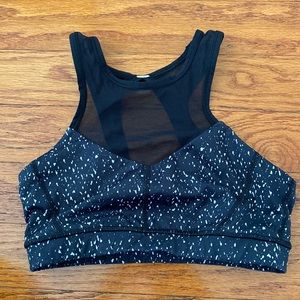 Lululemon High Neck Mesh Sport Bra